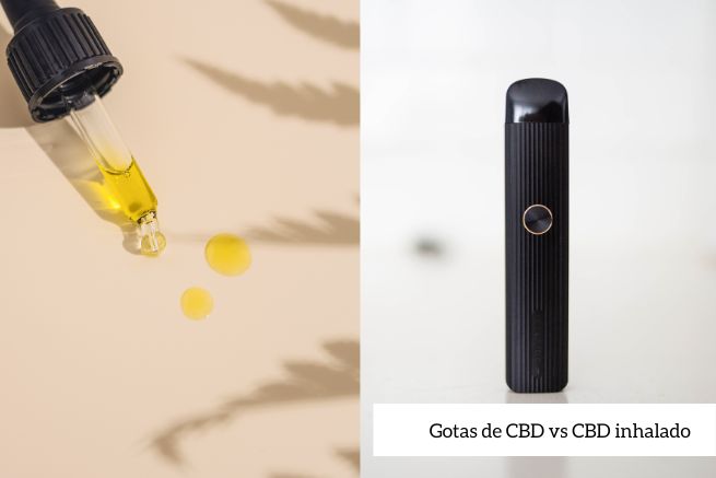 Gotas CBD vs CBD inhalado